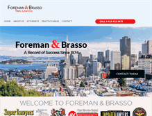 Tablet Screenshot of foremanandbrasso.com